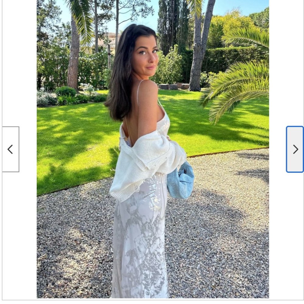 Zara metallic white bridal dress usa small